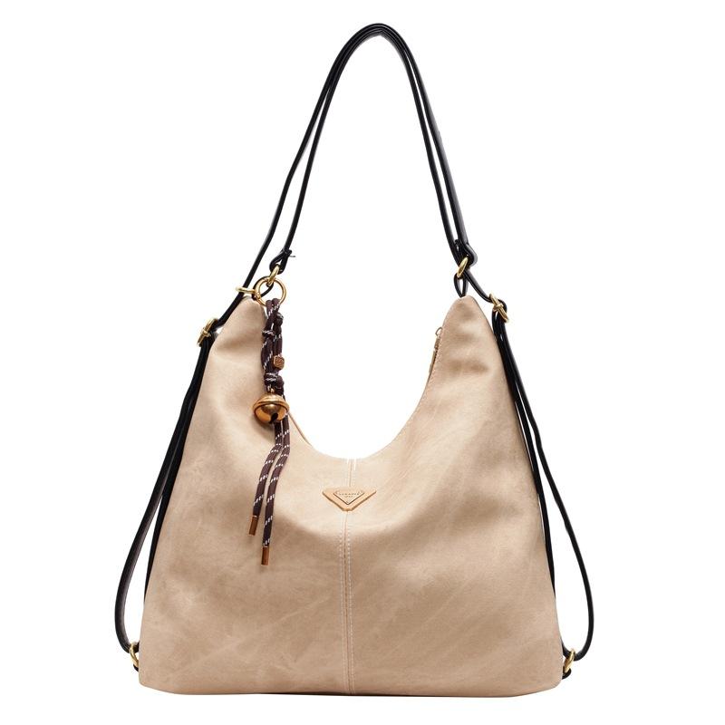 Suede Backpack Women'S New Year'S Tide Premium Shoulder Bag Large Capacity Tote Bag Underarm Bag