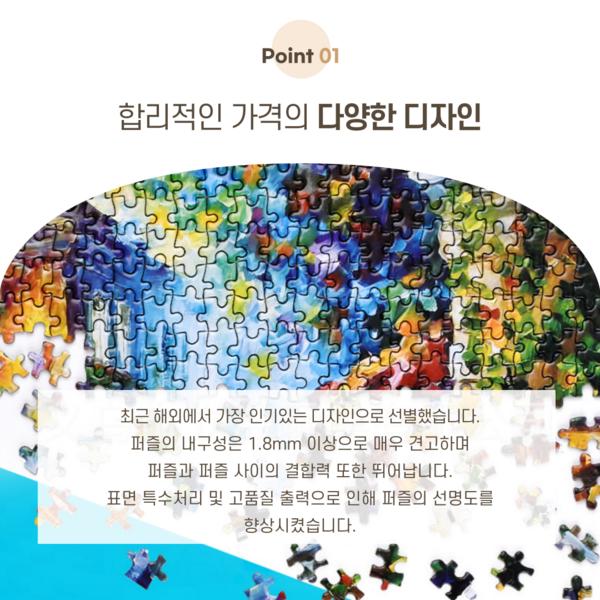 Snadné puzzle Puzzle 1000 dílků, EZP-22, 1000 dílků