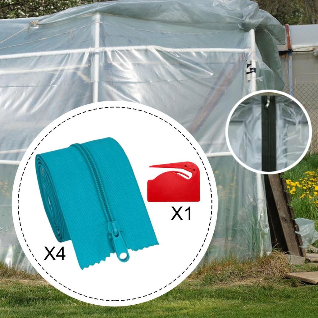 4 rolovací dveře zipová sada samolepicí 7 stop dlouhá s PP fólií řezný nástroj ochrana proti prachu bariéra