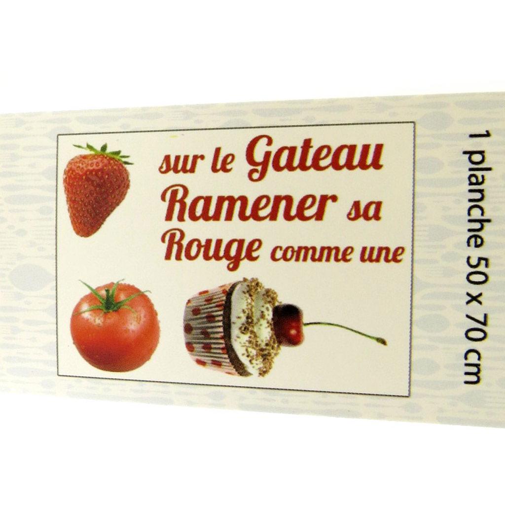 Les Trésors De Lily [L4988] - Stickerbogen 'Kirschtomate Erdbeere' (50x70 cm)