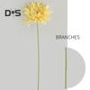 Künstliche Blume, 1 Zweig, frisch, zum Selbermachen, leuchtende Farben, dekorative, elegante Kunst-Dahlienblume mit Stiel, Partyzubehör