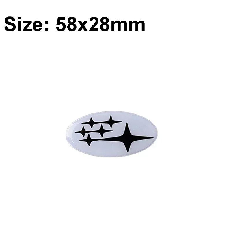 58x28mm Epoxy Car Steering Wheel Center Emblem Sticker for Subaru XV Forester Impreza Tribeca STI WRX BRZ Legacy Accessories ysi8