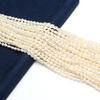 1String, Elegant White Natural Freshwater Pearls Beads for Jewelry Making DIY Necklaces, Bracelets Crafts (Beads 3-4mm, Length 36cm)