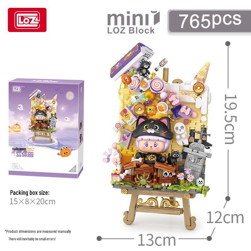

LOZ Mini Particle Building Blocks: Shouting Duck & Milkmaid 3D Ornaments