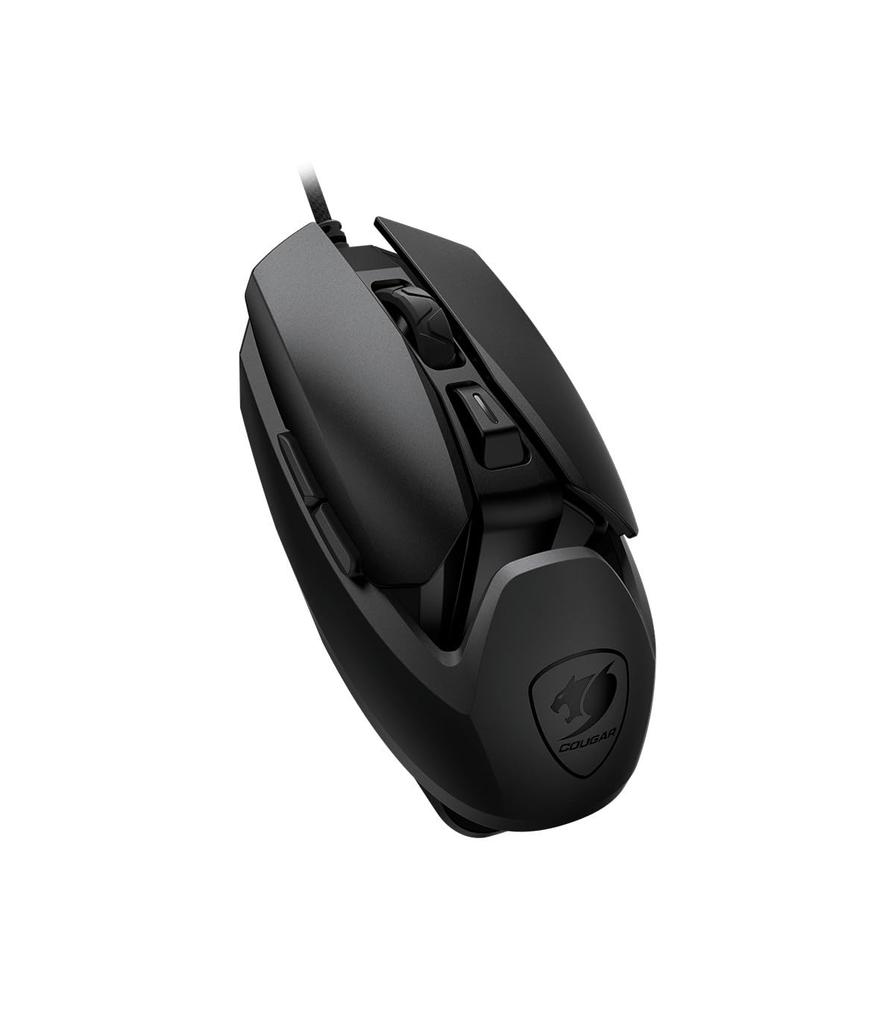 Cougar Gaming  Gaming Mouse  Airbrader Black - 6 Programmable Buttons - Mechanical Microswitches - Lightweight - Bounce-On System - Optical Sensor