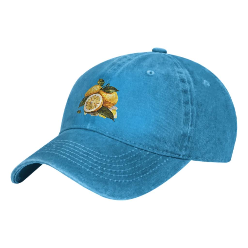 Sour Lemon Summer Classic Fashion Men Trucker Hat Cotton Breathable Women Cowboy Cap Outdoor Leisure Basketball Caps