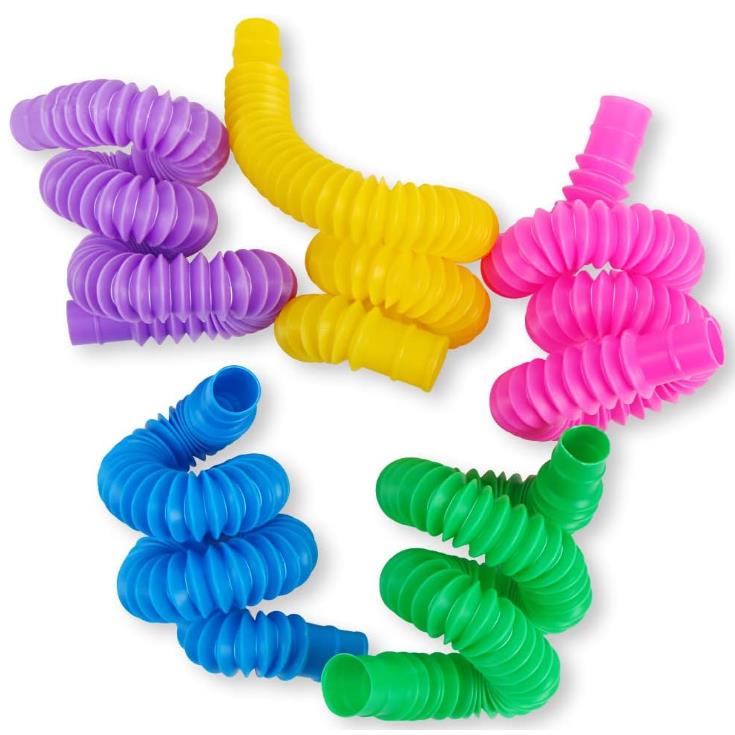 Pop Tubes Sensory Tubes Squishy Anti-Stress Toy Set of 7