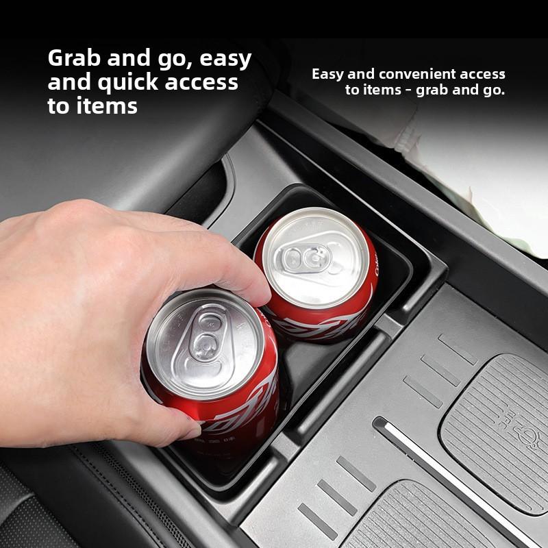 Cup Holder Cover for Hyundai Santa Fe 2024 Central Console, Car Protective Non-slip Mat, Car-specific