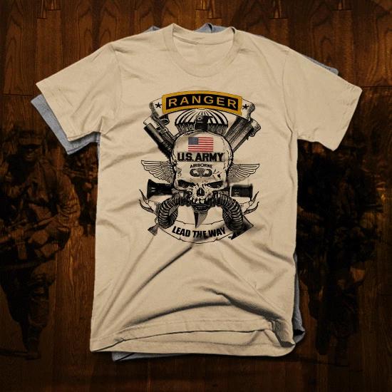 Army Special Forces Ranger T-Shirt Military Sniper Combat Army Lead the Way L