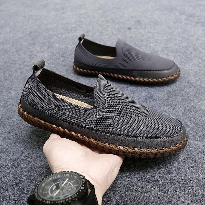 Fashion Handmade Mens Summer Loafers Handmade Casual Driving Flats Travel Slip-on Shoes Comfy Moccasins Leisure Walk Male Business Shoes