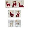 Glittering Christmas Red Deer Figurines Elegant Elk Glitter Deer Decor  Shop