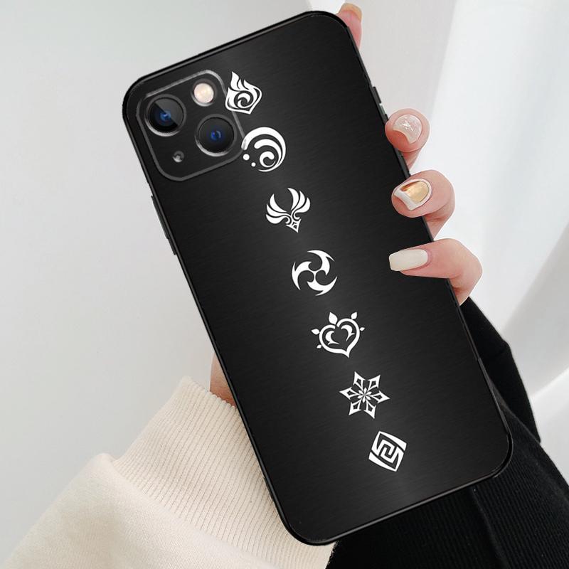 Genshin Impact Elements Phone Case For iPhone 17 Pro Max 16 15 14 11 12 13 Pro Max Mini 15 16 Plus 16e 17 Air Cover