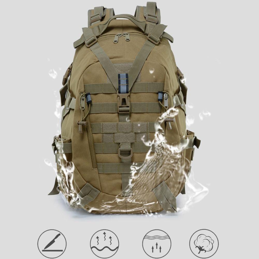 Oxford Cloth Mountaineering Bag 40L Large Capacity Double-Shoulder Bag  Mountaineering Hiking