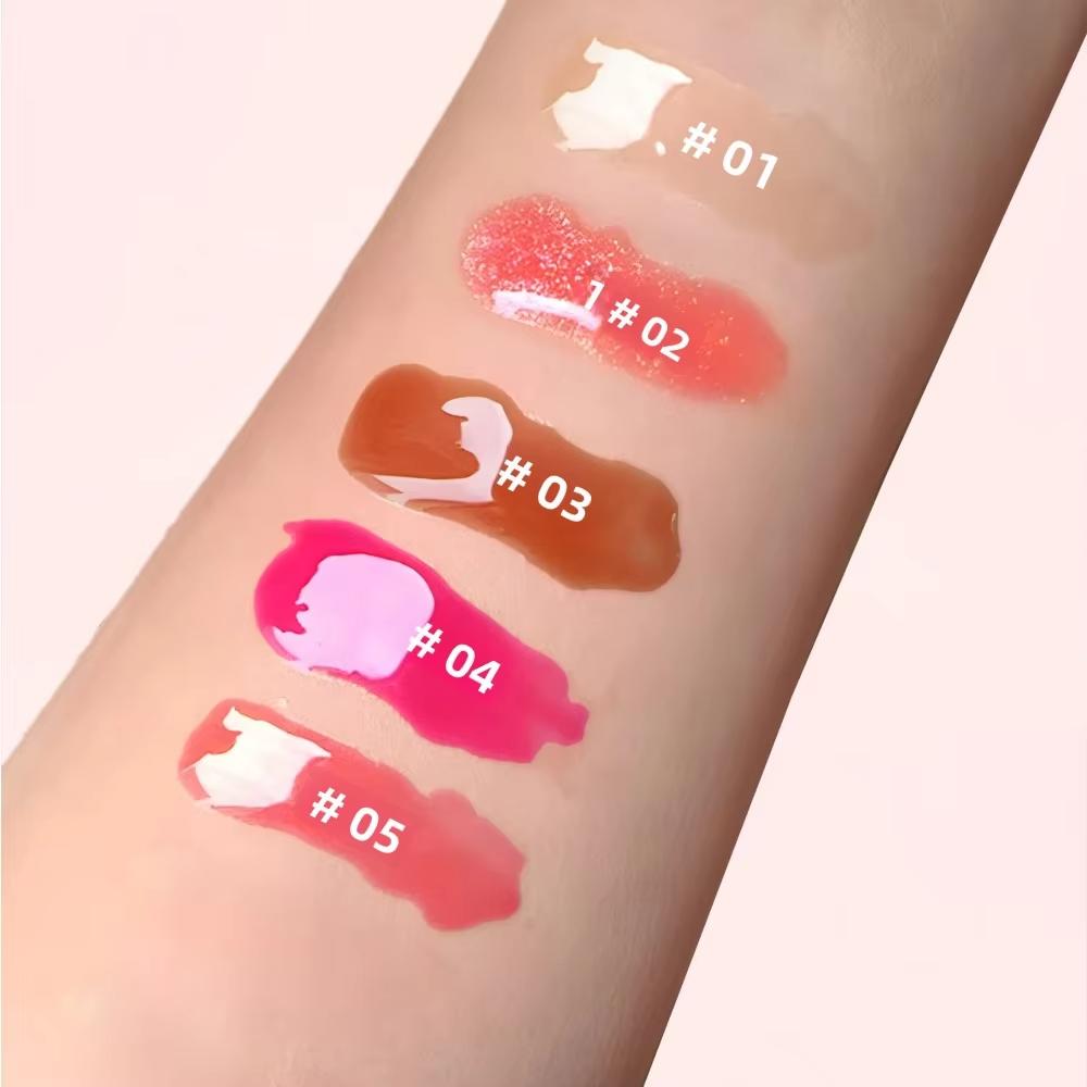 5 Color Hydrating Lip Butter Balm Long Lasting Waterproof Non Greasy Oil Gloss Mirror Shine Tint Care