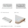 AGILITY affa Long Round Large Star Gold and Silver "Grotto" Wallet, Zipper, Capacity, Women's, Pattern,