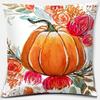 Pumpkin Halloween Thanksgiving Printing Series Pattern Pillowcase Square Pillowcase Home Office Decoration Pillowcase