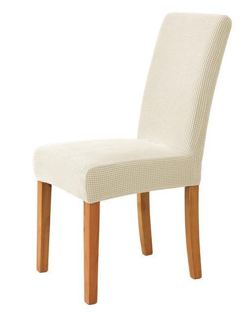 1 Stück Polarfleece-Stoff, Universalgröße, Küchenstuhlbezug, großer, hochelastischer Stuhlbezug, Sitzbezug für Wohnzimmer