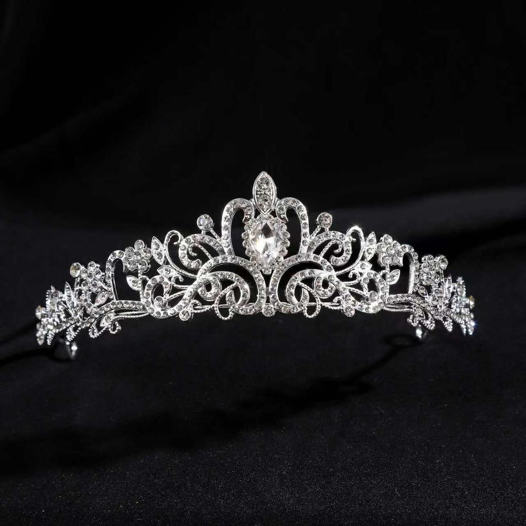 Bride's Crown Headwear Catwalk Decorations Luxurious Coming of Age Ceremony Hair Accessories Birthday Crowns  Wedding Photo Accessories