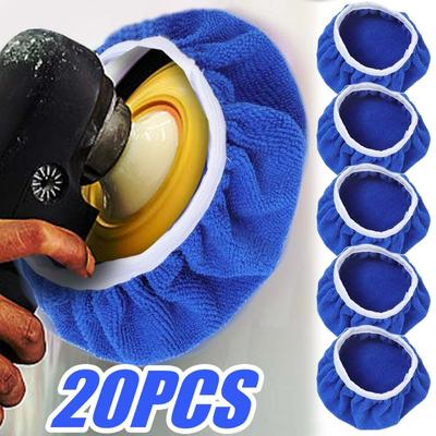 Manicotto in Microfibra per Lucidatura e Ceratura Auto 5-10 Pollici Tampone per Lucidatrice Lavaggio Buffer Manicotto per Ceratura Accessori per la Pulizia Cura Carrozzeria Auto