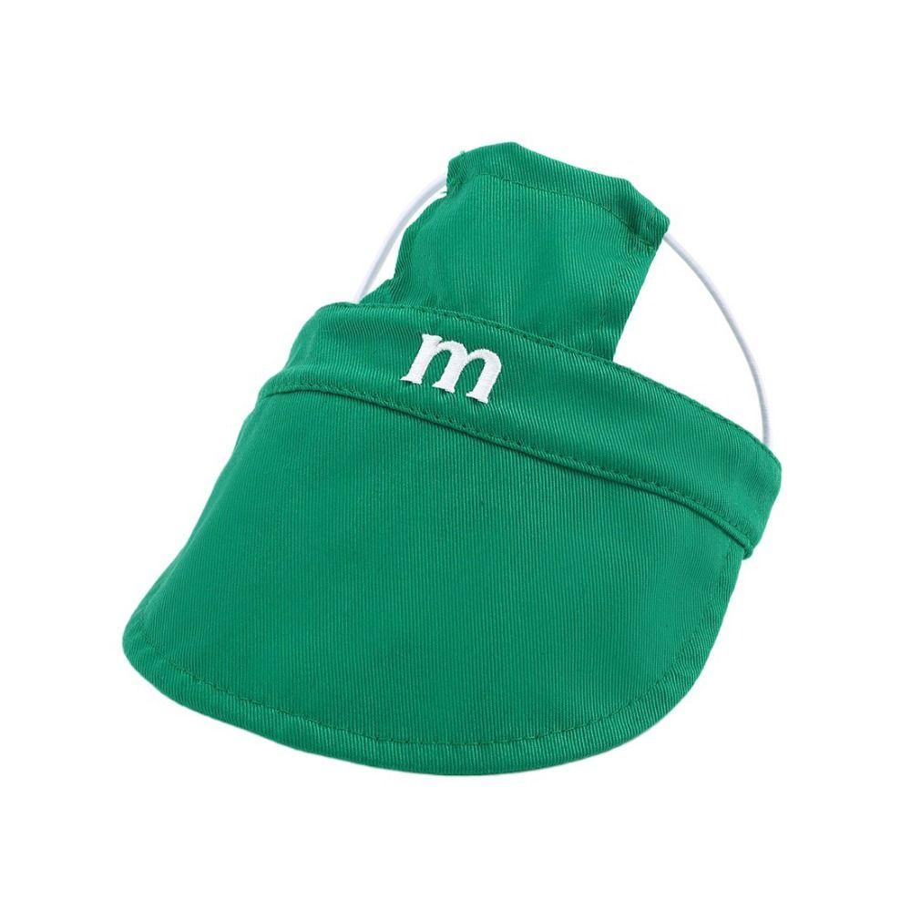 M Letter Embroidery Dog Sunshade Adjustable Cat Sunscreen Hat Pet Accessories Dog Sun Hat  Outdoor