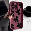 Cute Bow Pattern Silicone Soft Phone Case For iPhone 17 16 15 14 13 12 11 Pro Max 17 Air 16E XS X XR 7 8 Plus Shockproof Cover