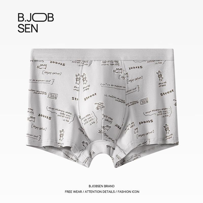 B.JOBSEN Men's Pure Cotton Breathable Boxer Briefs