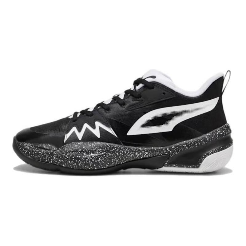 PUMA Genetics Lightweight Breathable Anti-slip Low Basketball Shoes Unisex Black 310405-02 42