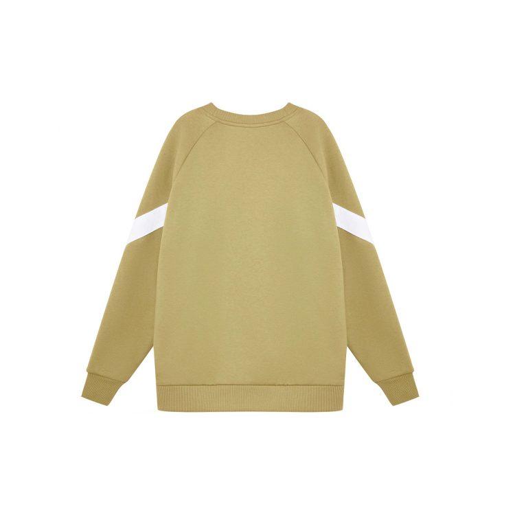 New Balance Sweatshirts Men's Brown Crew Neck Moderate Regular AMT11326-BEI