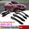 For Volkswagen VW Golf Mk6 5K Jetta SportWagen 2009 2010 2011 2012 2013 Gloss Black Door Handle Cover Car Exterior Accessories