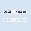 ABS Chrome Black 2.6cm M X3M40i X3M40d M40i M40d X3 NumbersABS Emblem for BMW X3 SeriesF25 G08 G45 Car Trunk Badge Logo Sticker