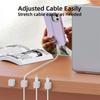 6-Pack Magnetic Cable Clips - Adjustable Cord Organizer for Desk Wire Management, Mouse & Earphone Cable Protector Holder
