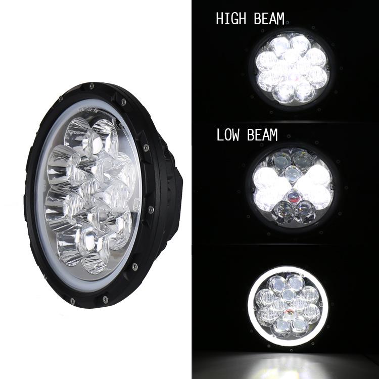 60W LED Wrangler 7" Round Headlight with Daytime Running Light for Off-road Cars