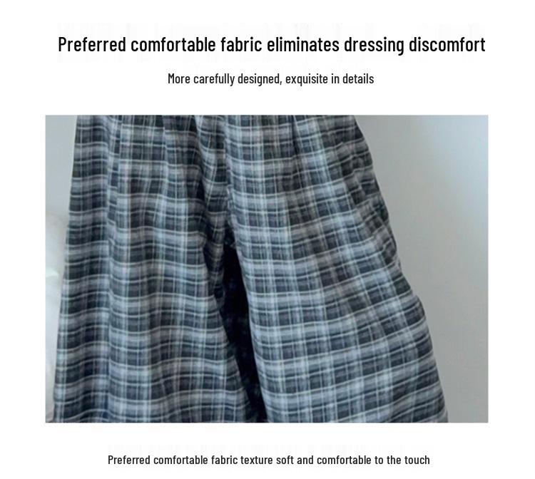 Girls' 3-Piece Autumn Set: Vest, Base Shirt & Plaid Pants for Big Kids (2025 Fashion)