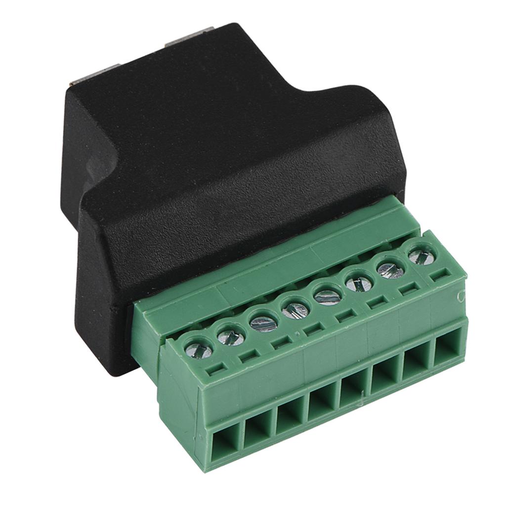DVR Ethernet Connector RJ45 Female Jack to 8 Pin Screw Terminal Connector