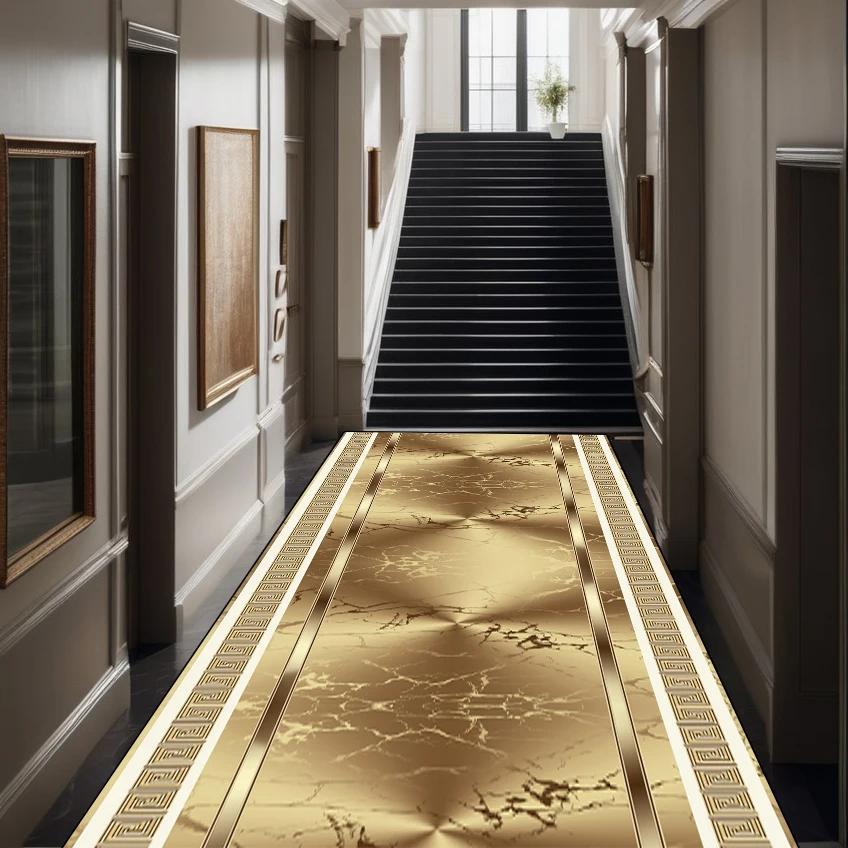 Classical Luxury Runner Carpet Hallway Decoration Home Carpets for Living Room Large  Passageway Floor Mats Long Corridor Rug