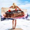 Cakes Beach Towels Cotton Beach Towel Super Absorbent Oversized Lightweight Quick-Dry Bath Towels Sand Free Turkish Beach Towels