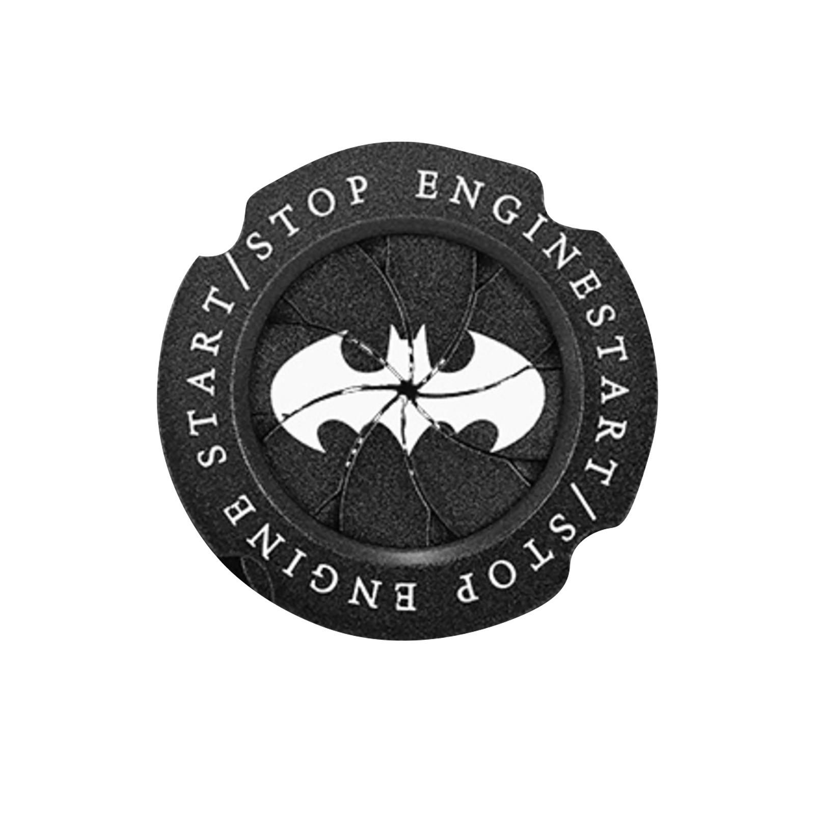 

Bats Car One Key Start Protections Cover Декоративные наклейки Модификация салона автомобиля Металлическое универсальное кольцо зажигания Принадлежности для салона автомобиля One Size чёрный