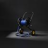 Garden Hose Reel Cart Hand-Push with Wheels Weather Resistant