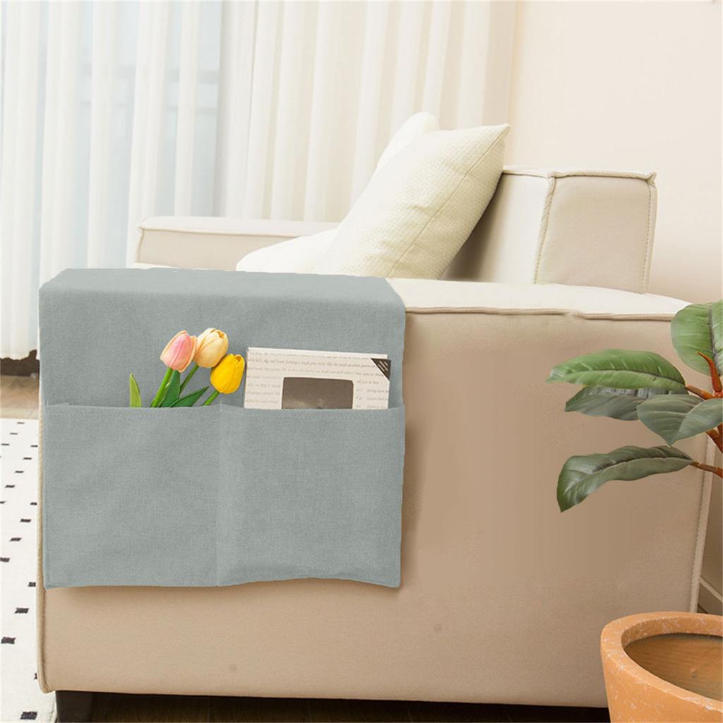 Sofa Armrest Pouch Sofa Cover Side Pockets For Storage Home Hanging Magazine Books Snacks Glasses Phone Remote Control Storage Bag