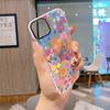 Summer new color floral mobile phone case iPhone17Pro transparent tpu soft case Apple 15 girls protective case
