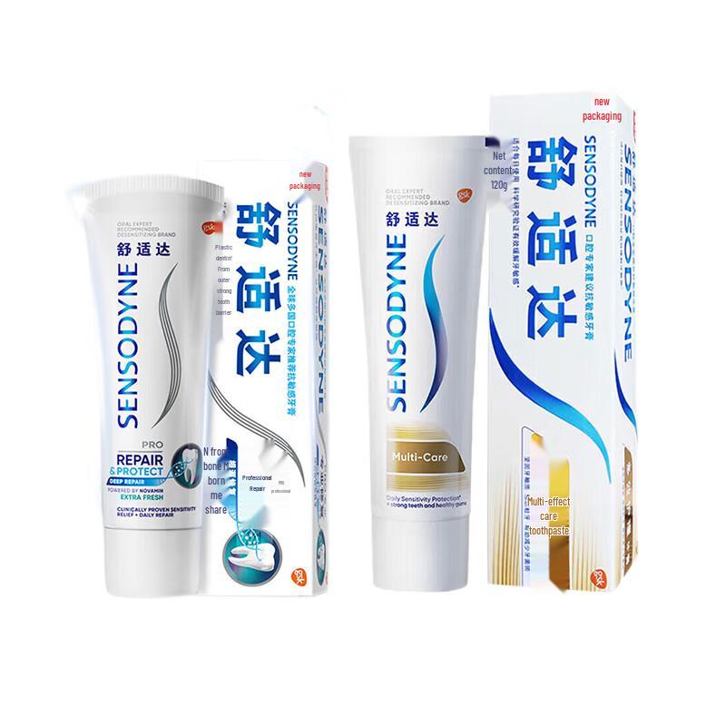 Sensodyne Professional Repair Fresh Mint & Multi-Care Toothpaste 2-Pack