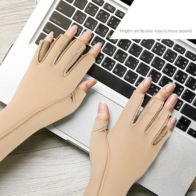 Universal Flexible Arm Compression Sleeve Elastic Breathable Hand Relief Glove Fingerless Soft Lymphedema Compression Sleeve
