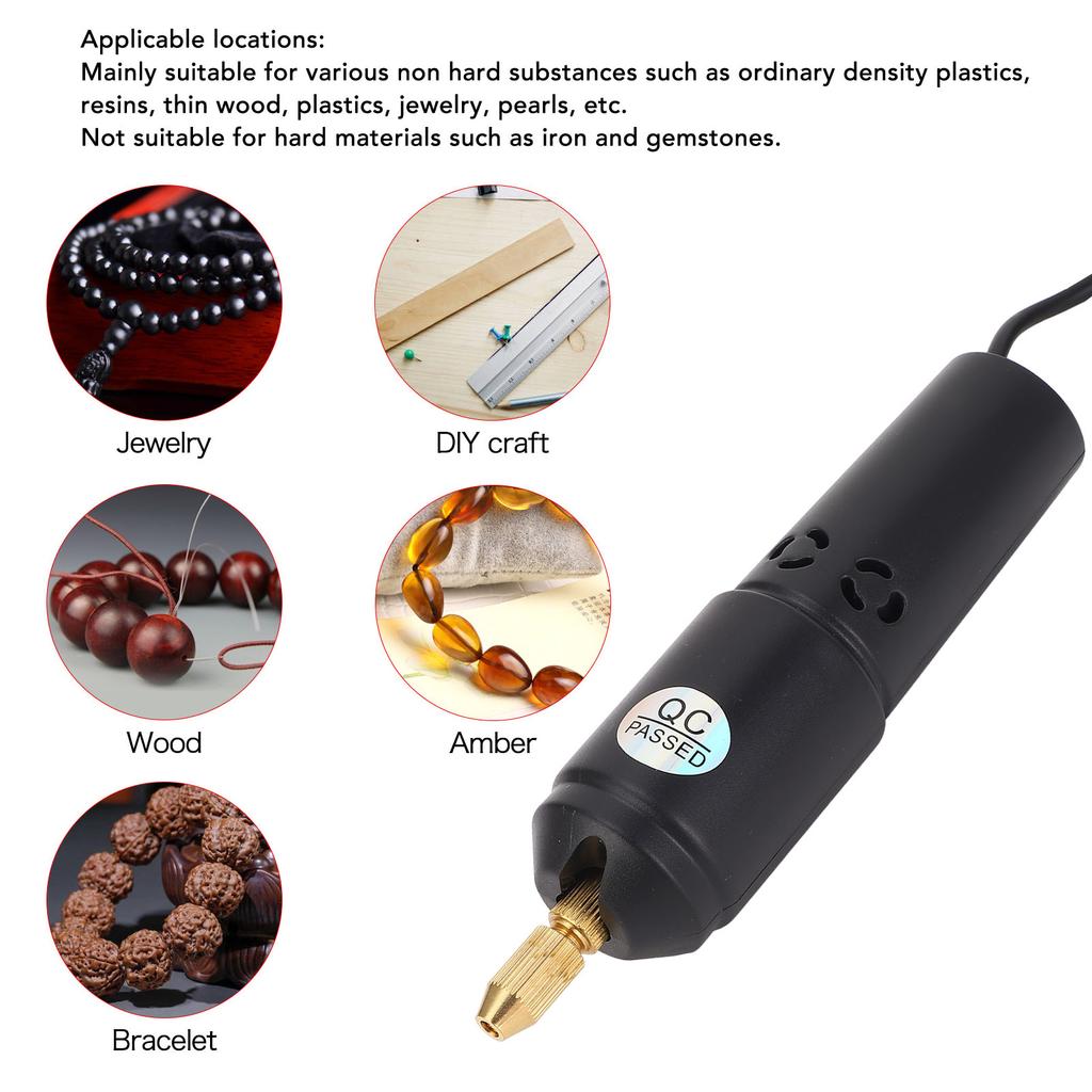 Pin Vise Hand Drill USB Electric Micro Drill for Plastic Resin Wood Jewelry Making 5V 2A