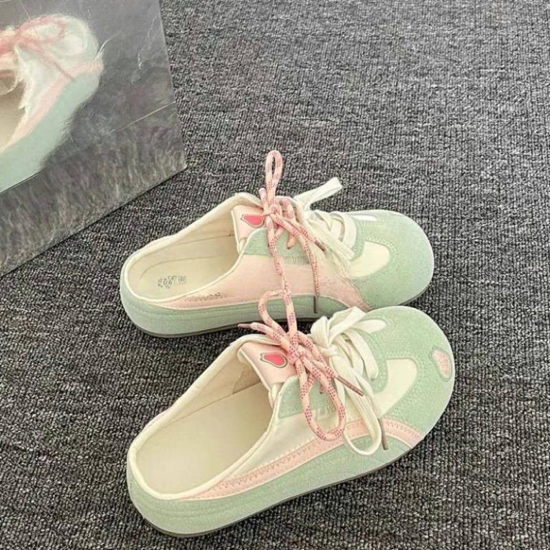 Versatile women's new summer one-pedal with skirt bag head half slippers women