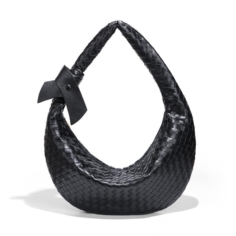 

Женская сумка большой вместимости через плечо, модная плетеная сумка ручной работы, ретро, повседневная и трендовая сумка-пельмень