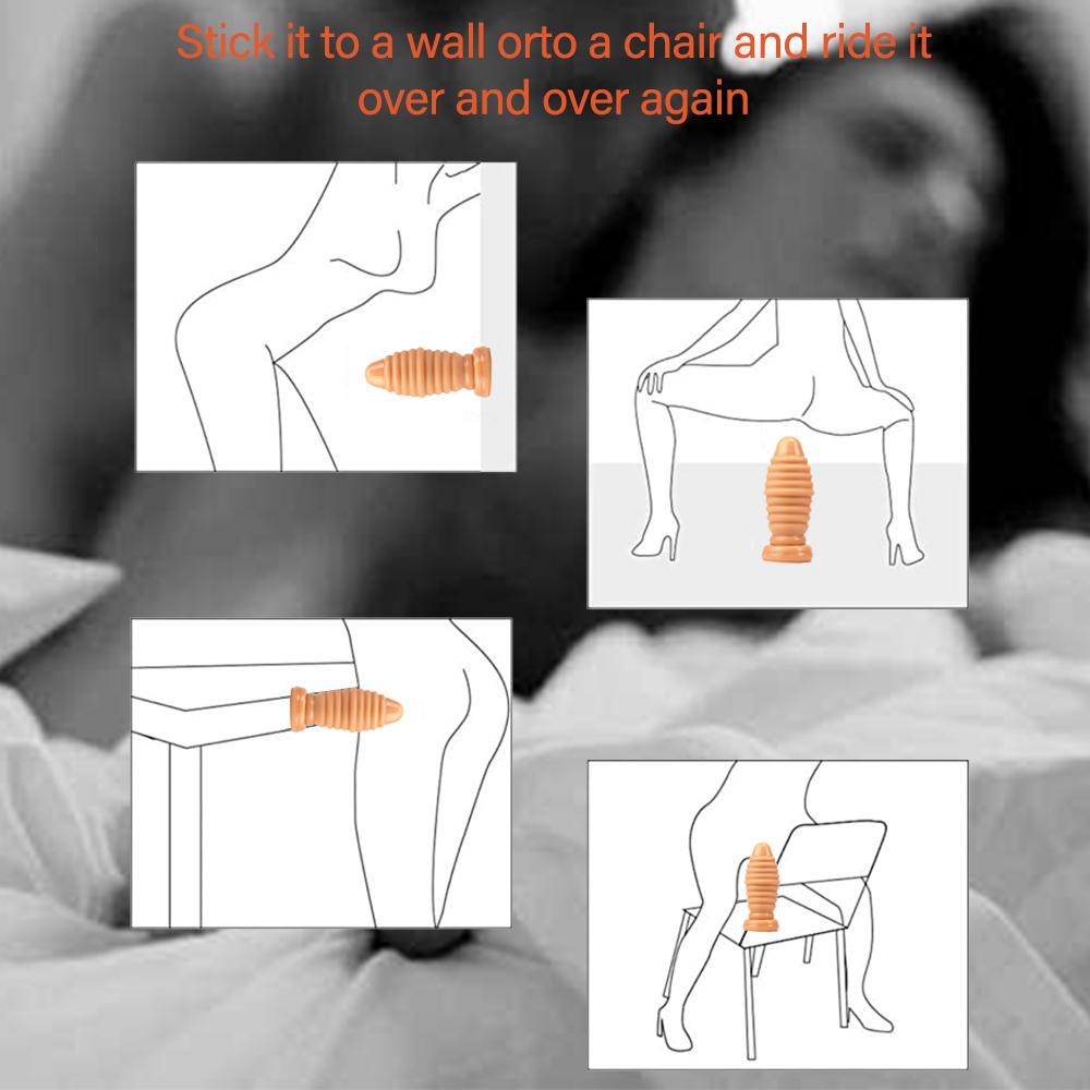 MoDi Soft Anal Plug Dildos Stimulate Vagina and Anus Big Butt Plug Anal Dilator Sex Toys for Women and Men