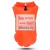 Inflatable Buoy Swim Bag with Storage Compartment - Single Air Chamber Floating Safety Accessory