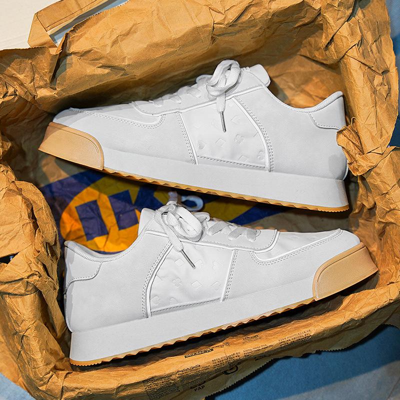 Casual Sports Shoes Men Increased Fashion Leather Casual Shoes Board Shoes High Quality Outdoor Chunky Sneakers British Style