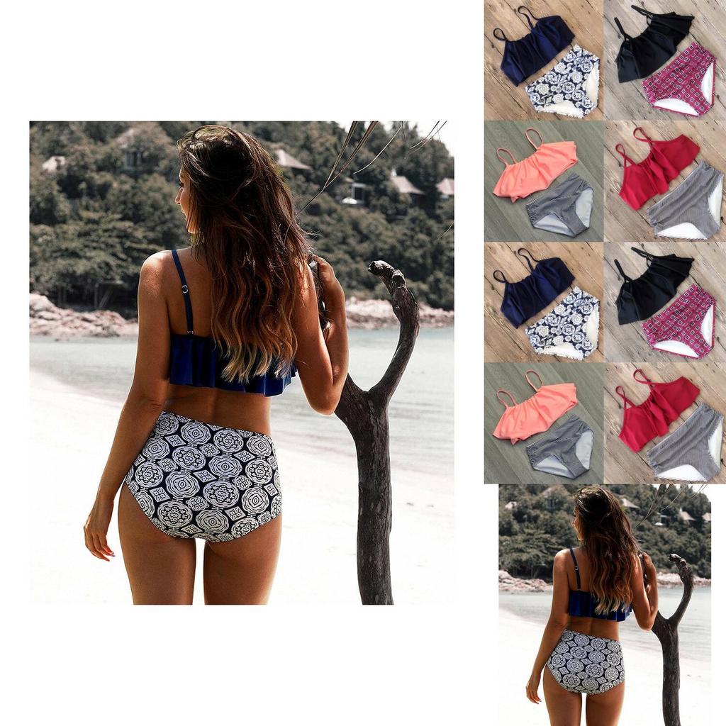 Wysokiej jakości damski komplet bikini bandażowego z biustonoszem push-up z wkładkami dla bezwysiłkowego stylu