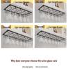 Wine Glass Rack - Upside Down Red Wine Goblet Hanging Storage & Home Decor